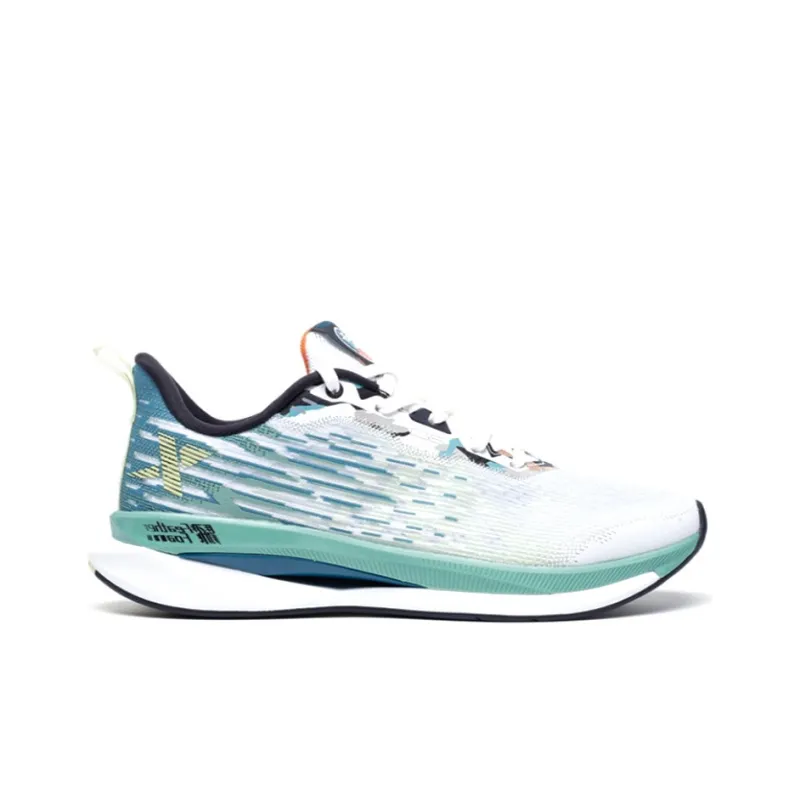 XTEP Swift 2.0 Cushioned Anti Slip Wear Resistant Breathable Lightweight Low Top Running Shoes Men's White Green-1