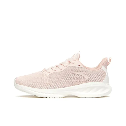 ANTA Running Shoes Women's Low-Top Ivory White/Pale Pink