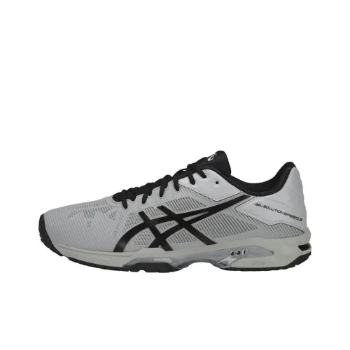 Asics Gel-Solution Speed 3 Running Shoes Men Low-Top Gray/Black