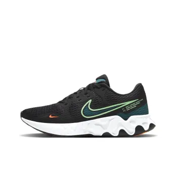 Nike Renew Ride 2 Cushioning Anti-Slip And Wear-Resistant Low-Top Running Shoes Men's Black Green Orange