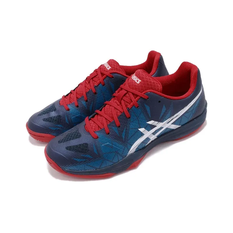 Asics Gel-Fastball Anti-Slip Wear-Resistant Low-Top Running Shoes Women's Blue White-2