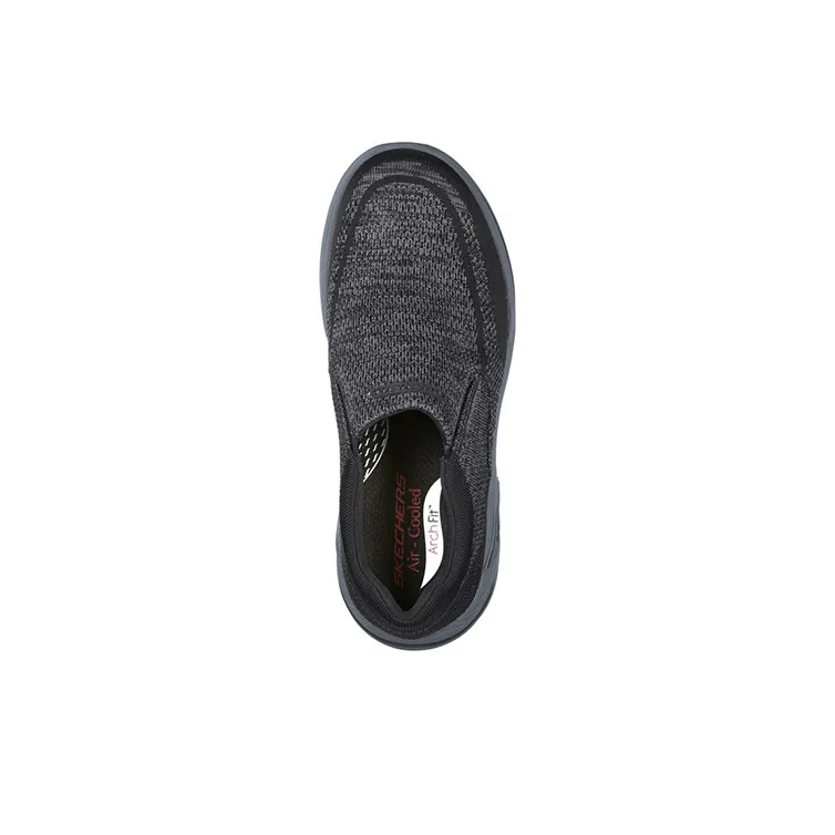 Skechers Arch Fit Cushioning Anti-Slip And Wear-Resistant Low-Top Casual Shoes Men's Black Gray-3