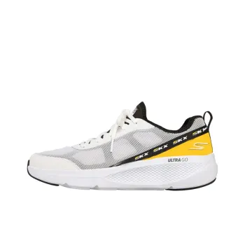 Skechers GO RUN Elevate Cushioning Anti-Slip And Wear-Resistant Low-Top Casual Running Shoes Men's White