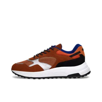 HOGAN Hyperlight Cushioning Anti Slip And Wear Resistant Low Top Casual Shoes Men's Brown