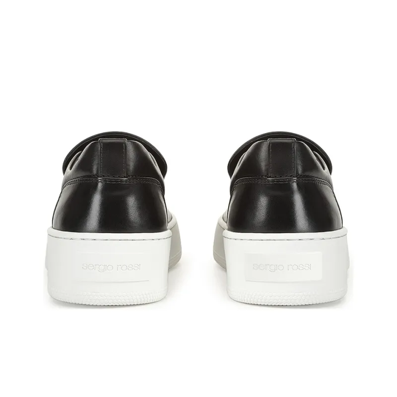 SERGIO ROSSI Plaque Detail Slip-on Sneakers-3