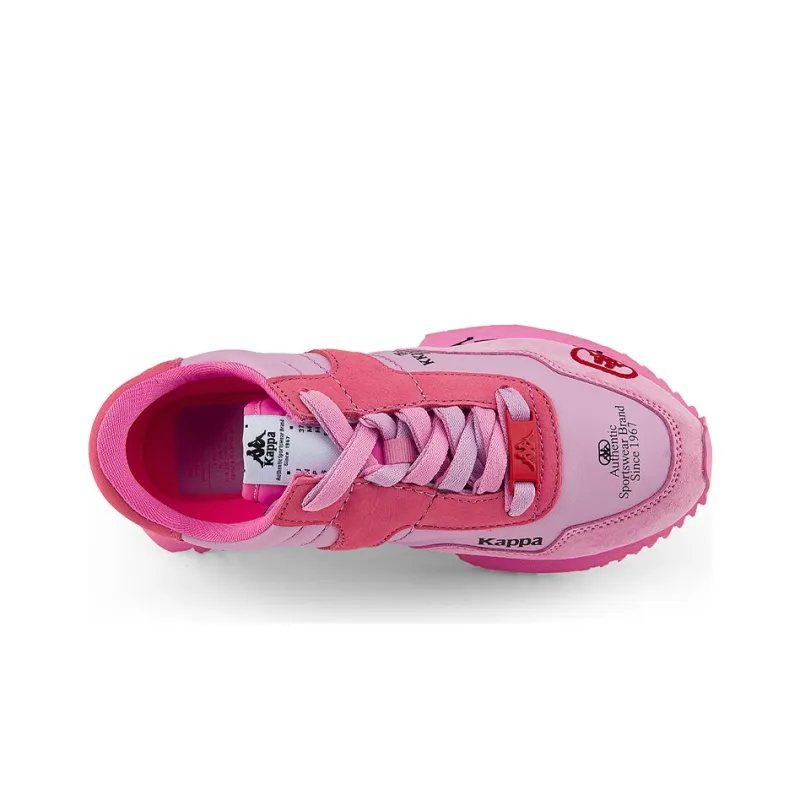 Kappa Anti Slip Wear Resistant Low Top Casual Shoes Women's Electric Pink-5