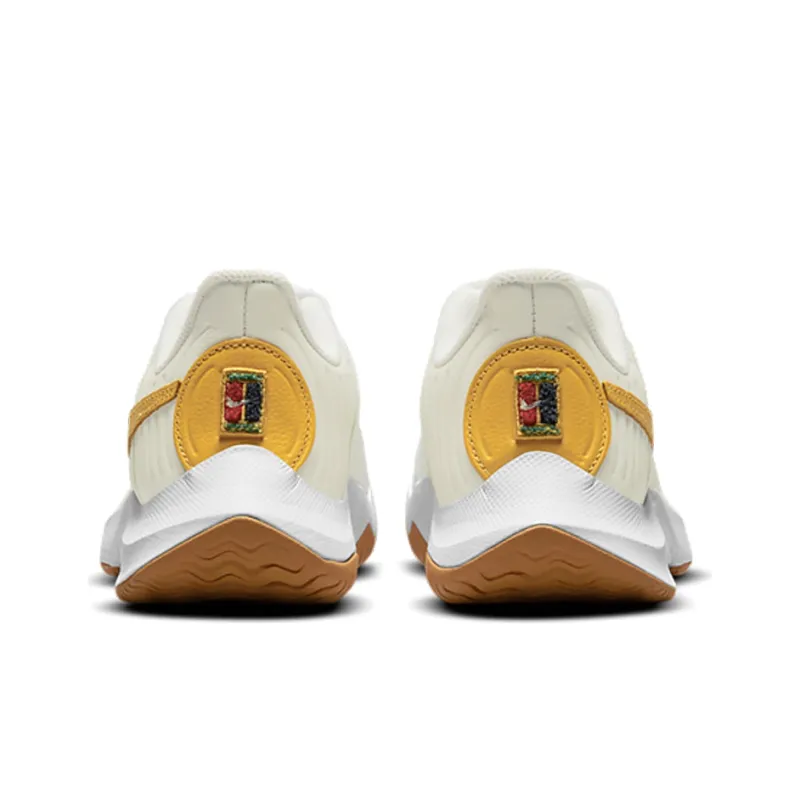 Nike Court Air Zoom Gp Turbo Tennis Shoes White/Orange Women's-4