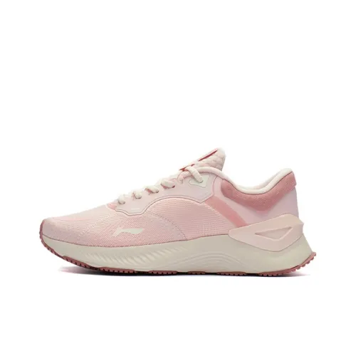 LINING YueYing Element Running Shoes Women's Low-Top Peach Orange Pink/Sand Pink