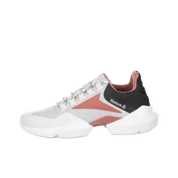 Reebok Split Fuel Cushioned Wear Resistant Breathable Low Top Running Shoes Women's White Pink Black