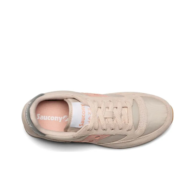 Saucony Jazz Original Running Shoes Women's Low-Top Khaki/Pink-3