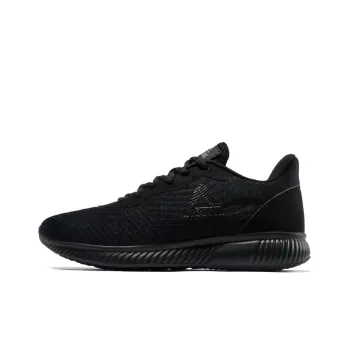 PEAK Non slip Wear resistant Shock Absorption Low Top Running Shoes Black