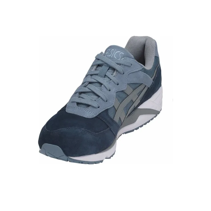 Asics Gel Lique Anti Slip Wear Resistant Low Top Running Shoes Men's Blue Gray-3