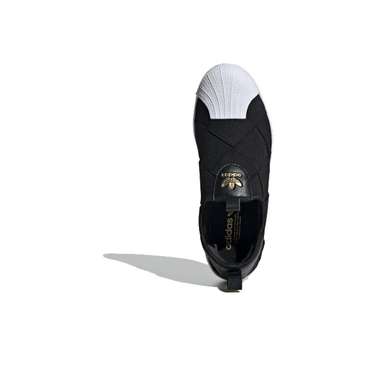 Adidas Superstar Slip On Core Black Cloud White Pink Women's-3
