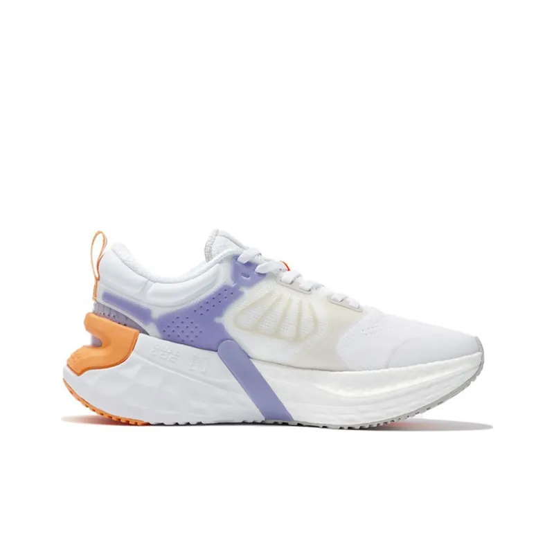 LiNing Furious Rider 6.0 Cushioning Anti Slip And Wear Resistant Support Reflective Low Top Running Shoes Women's White-1
