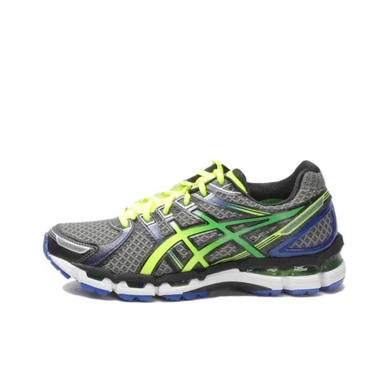 Asics Gel-Kayano 19 Anti-Slip And Wear-Resistant Breathable Low-Top Athletic Shoes Men's Gray Yellow-0