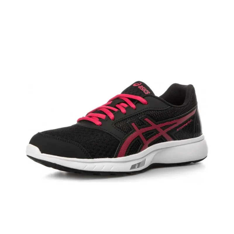 Asics Stormer 2 Running Shoes Women's Low-Top Black/Red-2