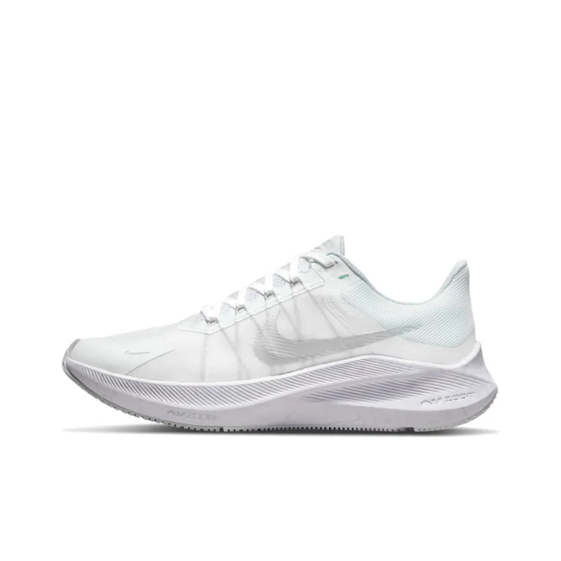 Nike Zoom Winflo 8 White Metallic Silver Women's-0