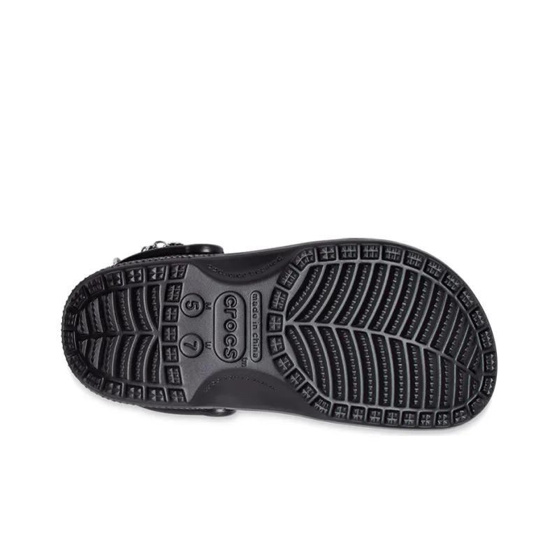 Crocs Classic Feel The Positivity Casual Unisex Black Sandals-6