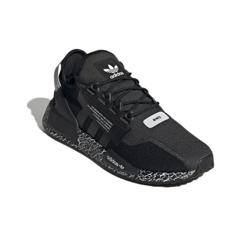 Adidas Nmd R1 V2 Crackled Black Carbon-2