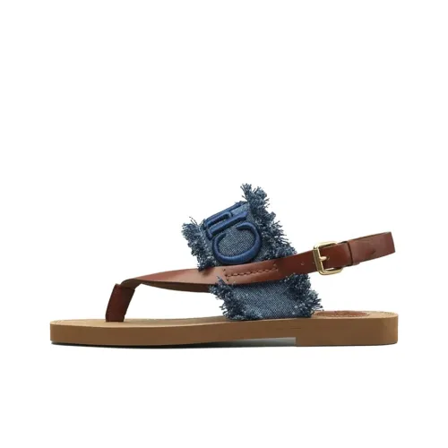 Chloe Woody Beach Sandals Comfortable Casual Women's Brown