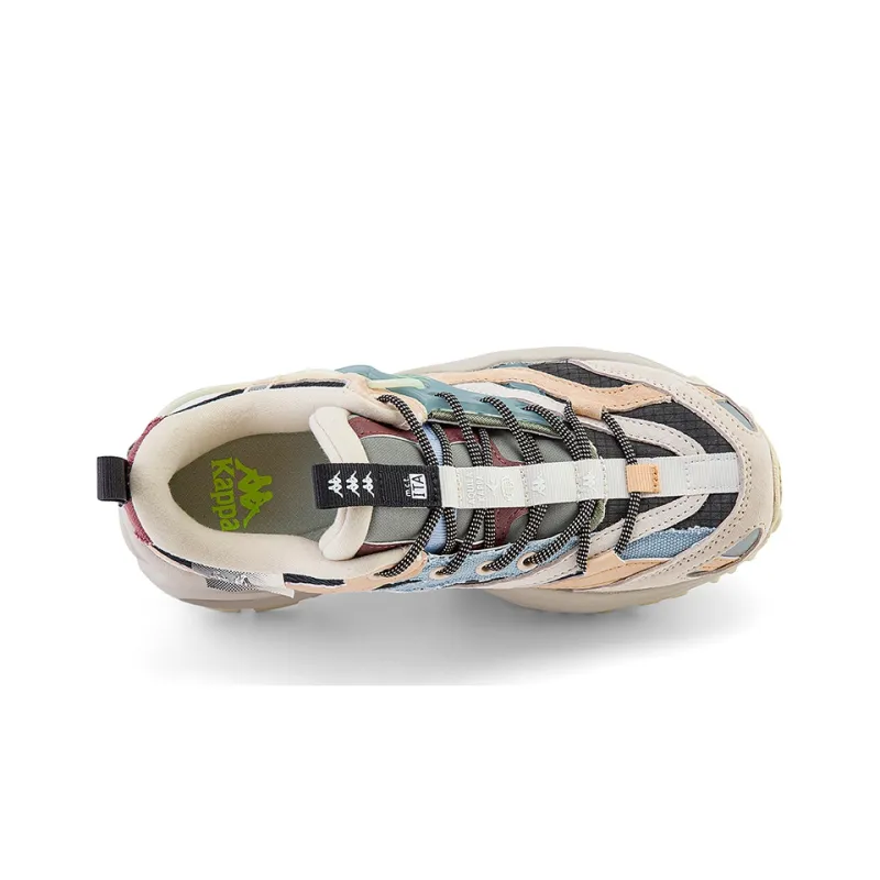 Kappa Wear-Resistant Low-Top Casual Shoes Unisex Silver Gray-5
