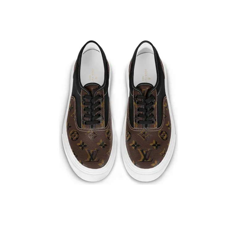 LOUIS VUITTON Trocadero Sneakers 'Brown Monogram'-3