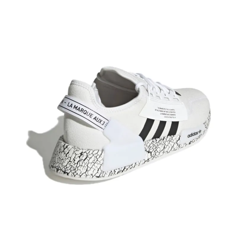Adidas NMD_R1 V2 'Crackled White Black'-3