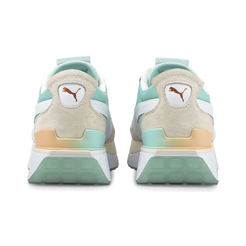 PUMA Cruise Rider Gl White Eggshell Blue Women's-4