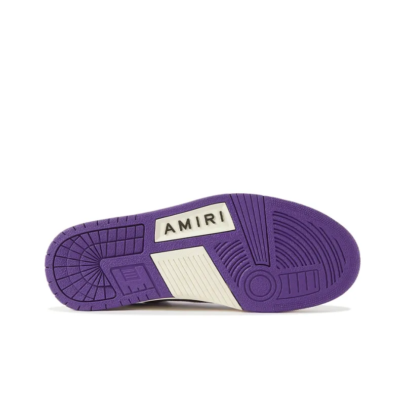 AMIRI Skel Top Low 'White Purple'-3