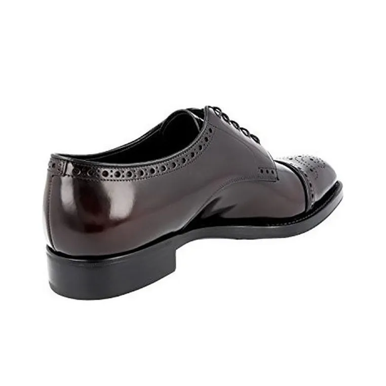 PRADA Dress Shoes Men Low-Top Brown-3