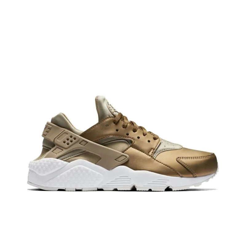 Nike Air Huarache Run Running Shoes Women's Low-Top Khaki-1
