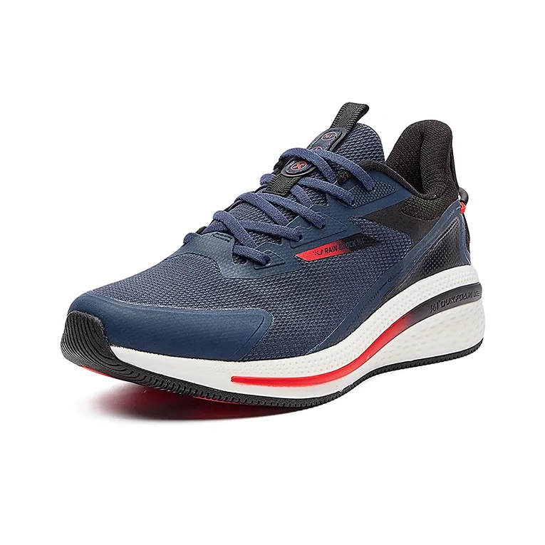 361° Cushioning Low Top Running Shoes Men's Oil Ink Blue-2