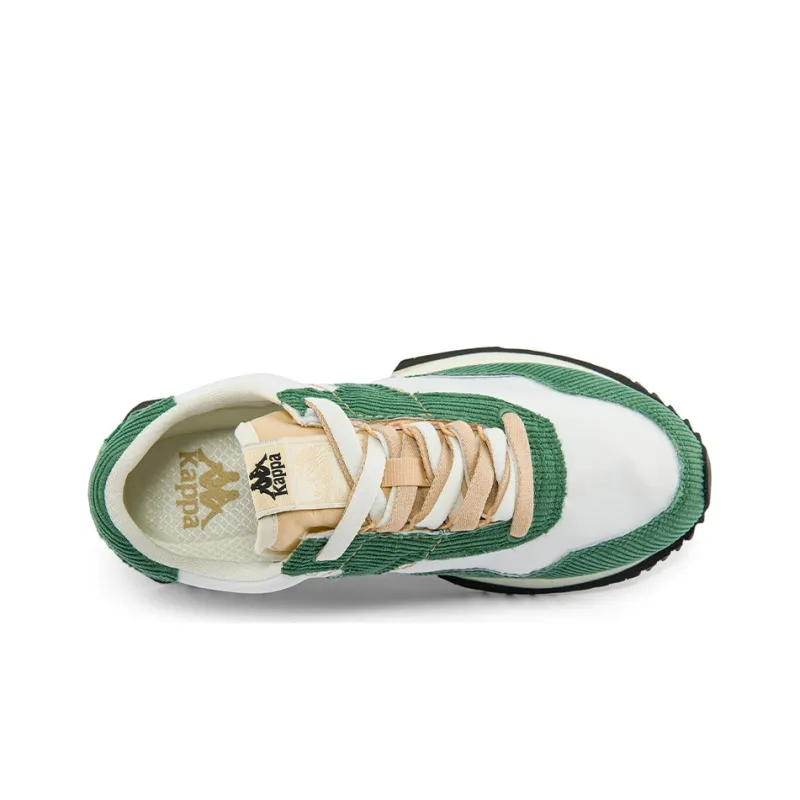 Kappa Coverage Low Top Casual Running Shoes Unisex White Green Yellow-5
