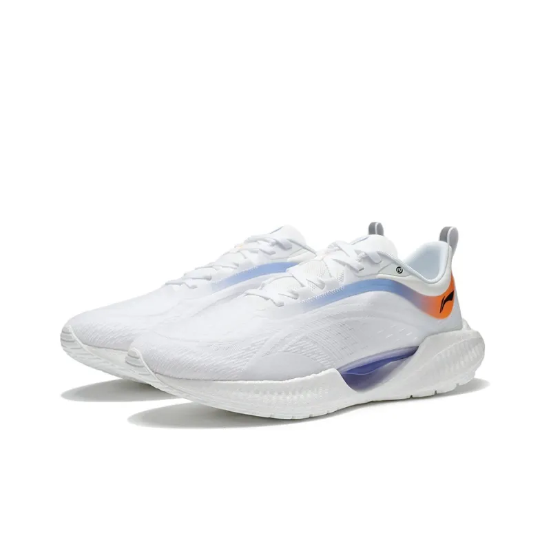 LiNing Super Light 19 Anti Slip Wear Resistant Low Top 䨻 Running Shoes Men's White Purple-2