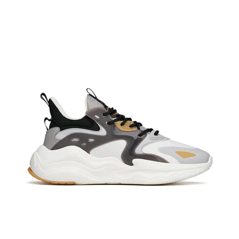 Anta Mix 4.0 MIX4.0 Anti-Slip And Wear-Resistant Coverage Support Low-Top Sports Casual Shoes White Gray-1