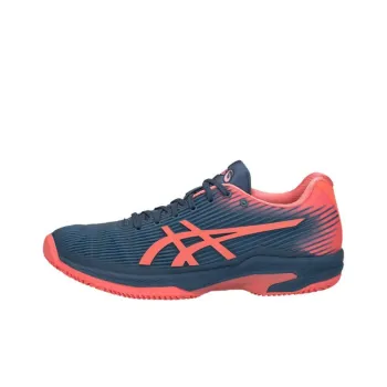 Asics Gel-Solution Speed Clay Wear-resistant Non-slip And Breathable Low-Top Running Shoes Women's Blue Orange