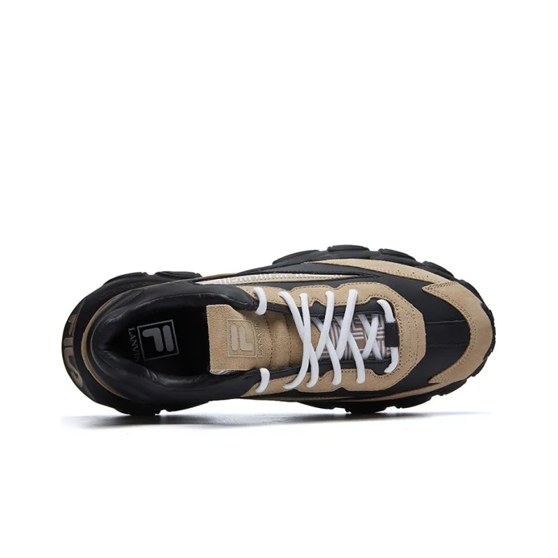 FILA Lanvin X FILA Low Top Running Shoes Black/Yellow-3