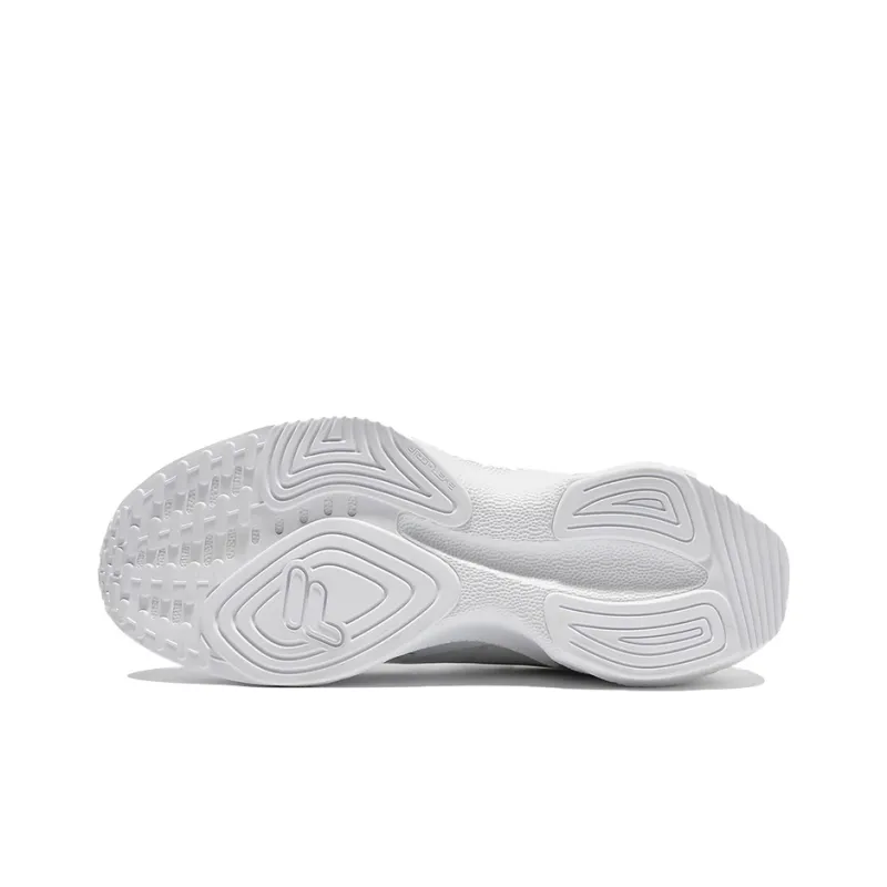 FILA Neuron 5 Cushioning Anti Slip And Wear Resistant Coverage Low Top Running Shoes Unisex White Gray Korean Style-10
