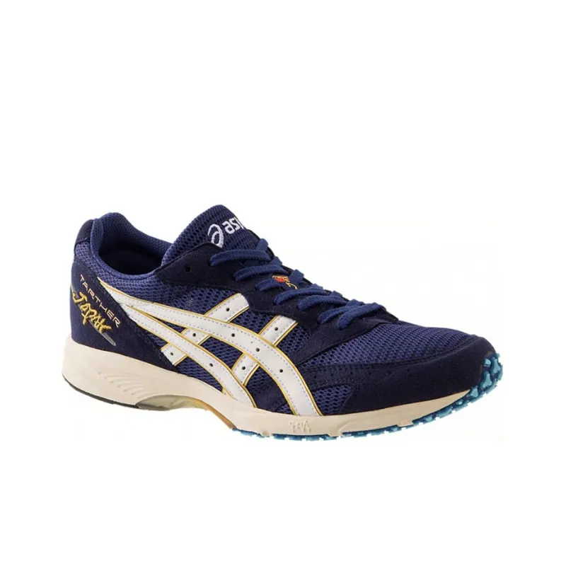 Asics Tarther Japan Breathable Low-Top Running Shoes Unisex Navy Blue-3