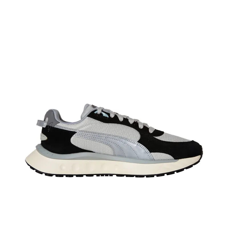 PUMA Wild Rider Casual Shoes Unisex Low Top Gray/Black/Silver-1