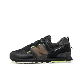 New Balance 574 'Black Bleached Lime Glow'