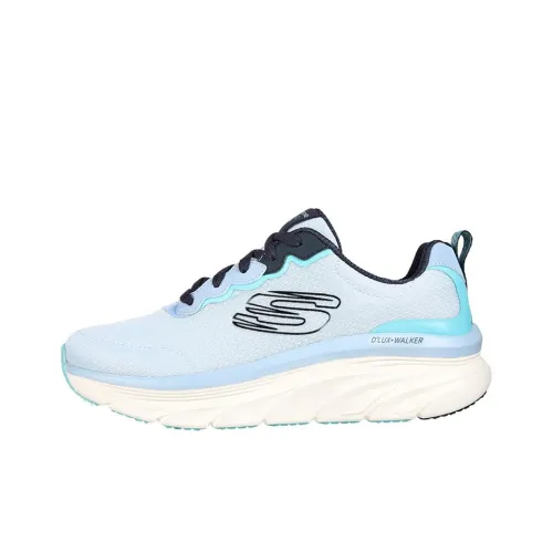 Skechers D'lux Walker Running Shoes Women's Low-Top Light Blue