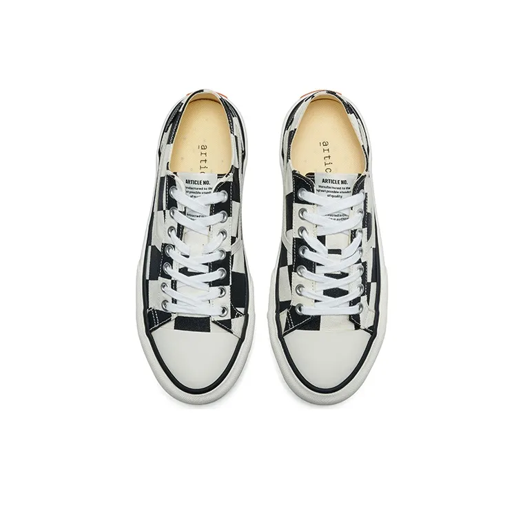 ARTICLE NO. Skateboard Shoes Unisex Low Top Black/White-2