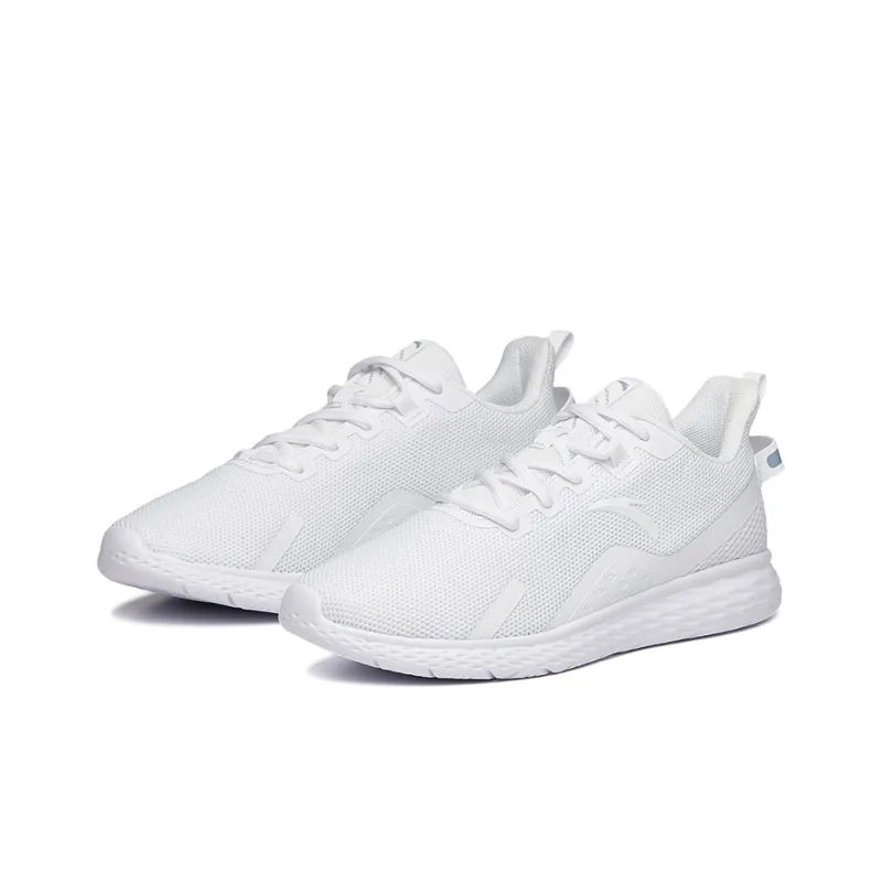 Anta Slip Resistant, Breathable, Coverage, Cushioning Low Top Running Shoes Men's White-1