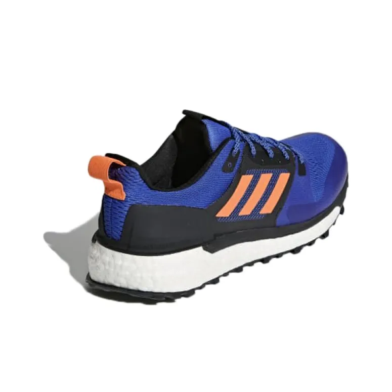 Adidas Supernova Trail Slip-Resistant Low-Top Running Shoes Men's Blue Black Orange-3