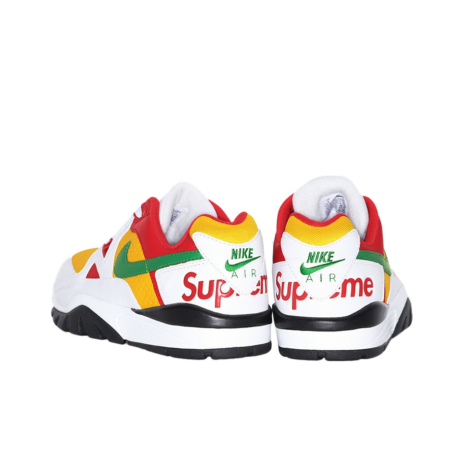 Nike Cross Trainer Low Supreme White Yellow Red - POIZON