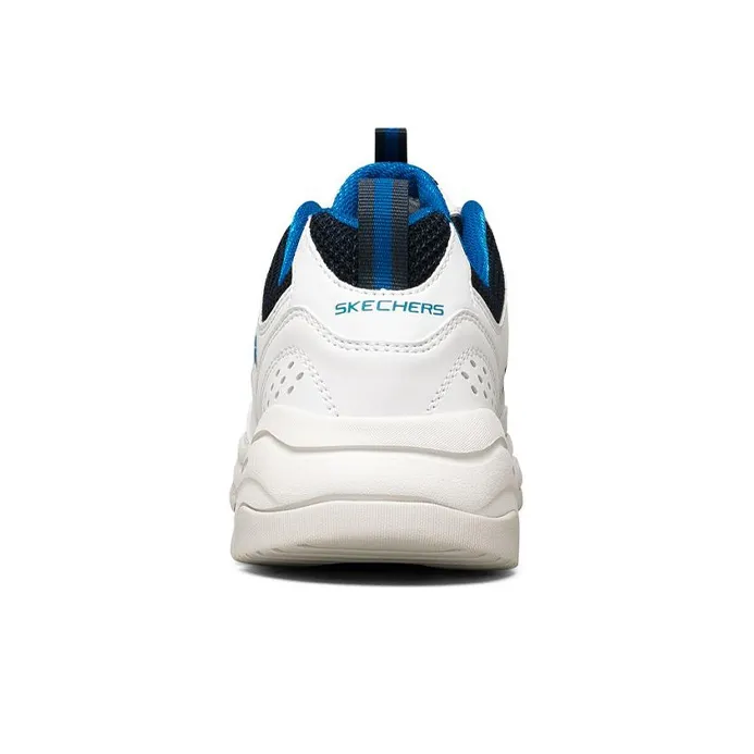 Skechers I Conik Cushioning Wear Resistant Low Top Running Shoes Men's White Black Blue-2