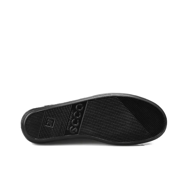 Ecco Soft Cool Skateboard Shoes Women's Low Top Black-3