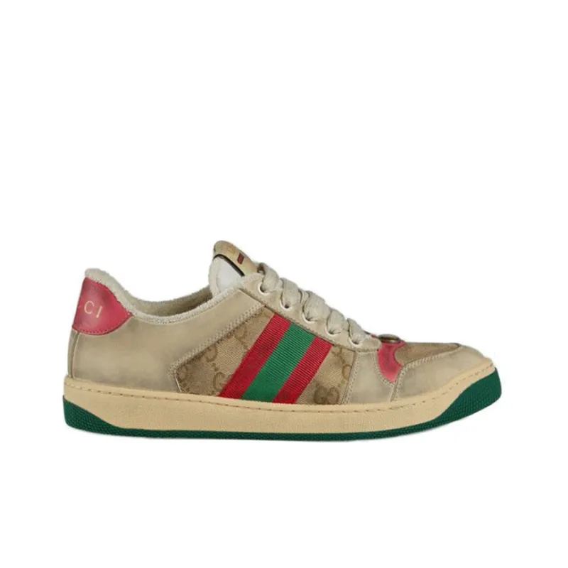 GUCCI Gg Screener Distressed 'GG Canvas   Pink'-1