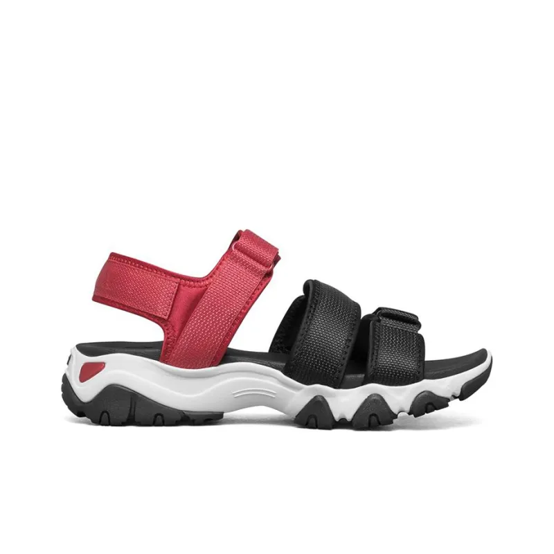 Skechers D'Lites 2.0 Sandals Black/Red/White Women's-1